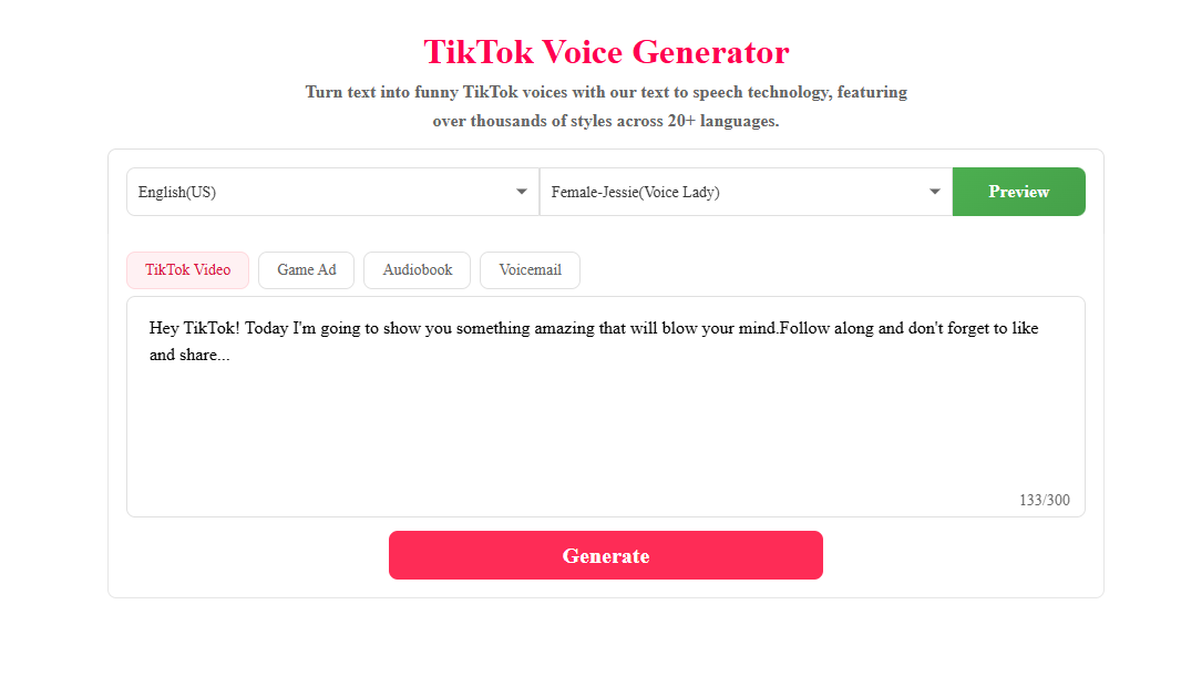 TikTok Voice