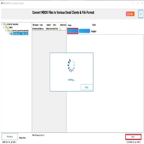 DRS Softech MBOX to PST Converter Tool
