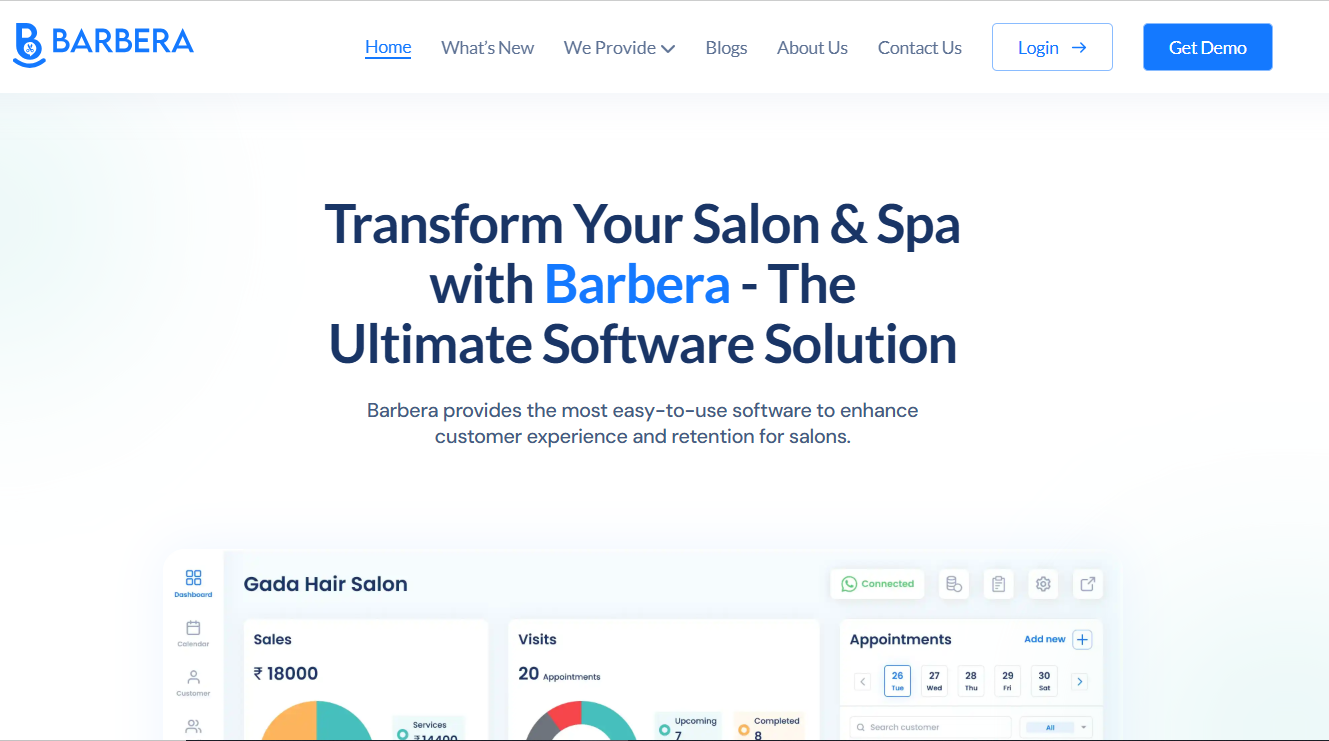 Barbera is a modern salon management software designed to simplify and elevate day-to-day operations for salons, barbershops, and beauty professionals