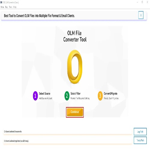 DRS Softech OLM to PST Converter Tool