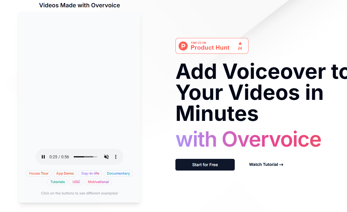 Overvoice screenshot