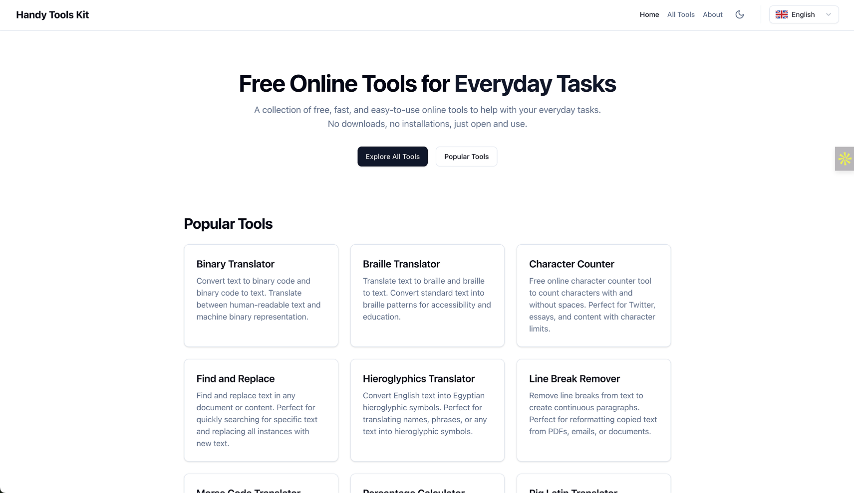 Handy Tools Kit screenshot
