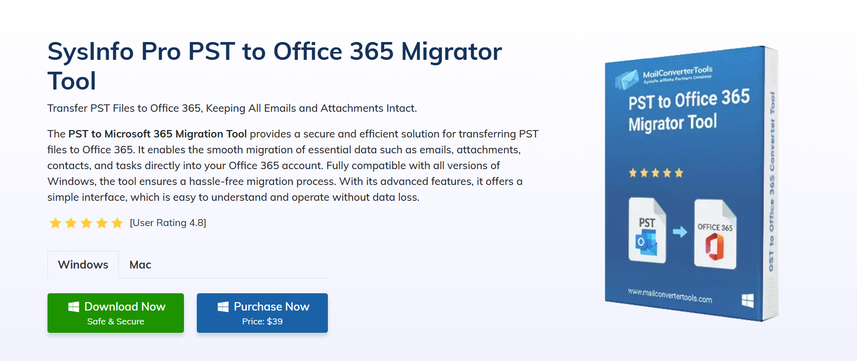 MailConverterTools PST to Office 365 Migrator Tool