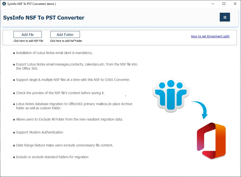 SysInfo NSF to PST Converter