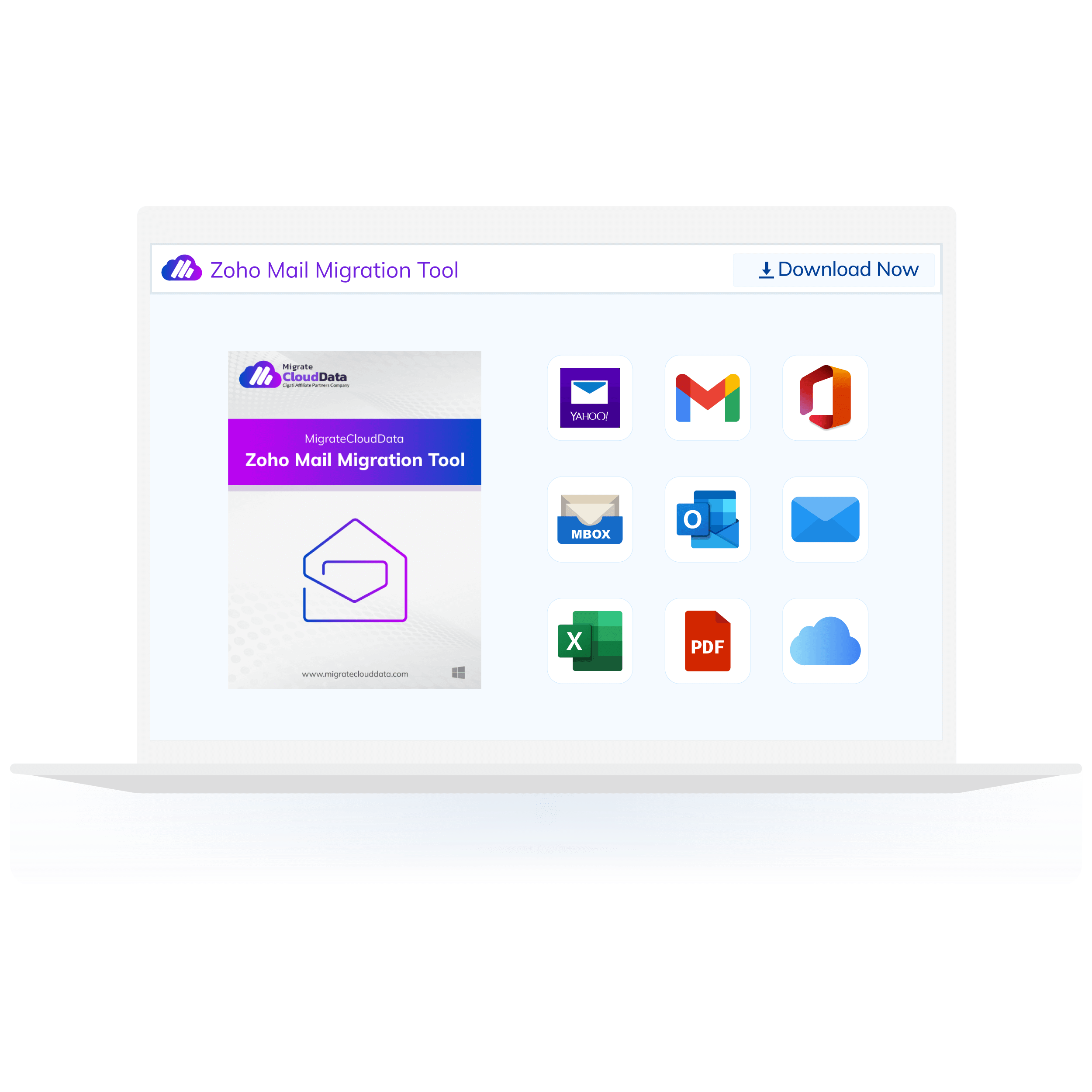 MCD Zoho Mail Migration Tool screenshot