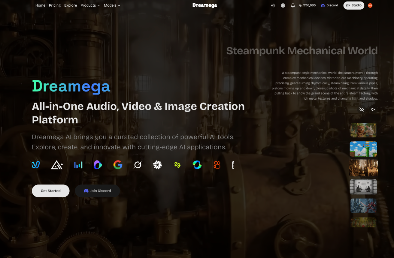 Dreamega screenshot