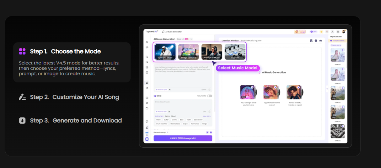 TopmediAI - AI Music Generator