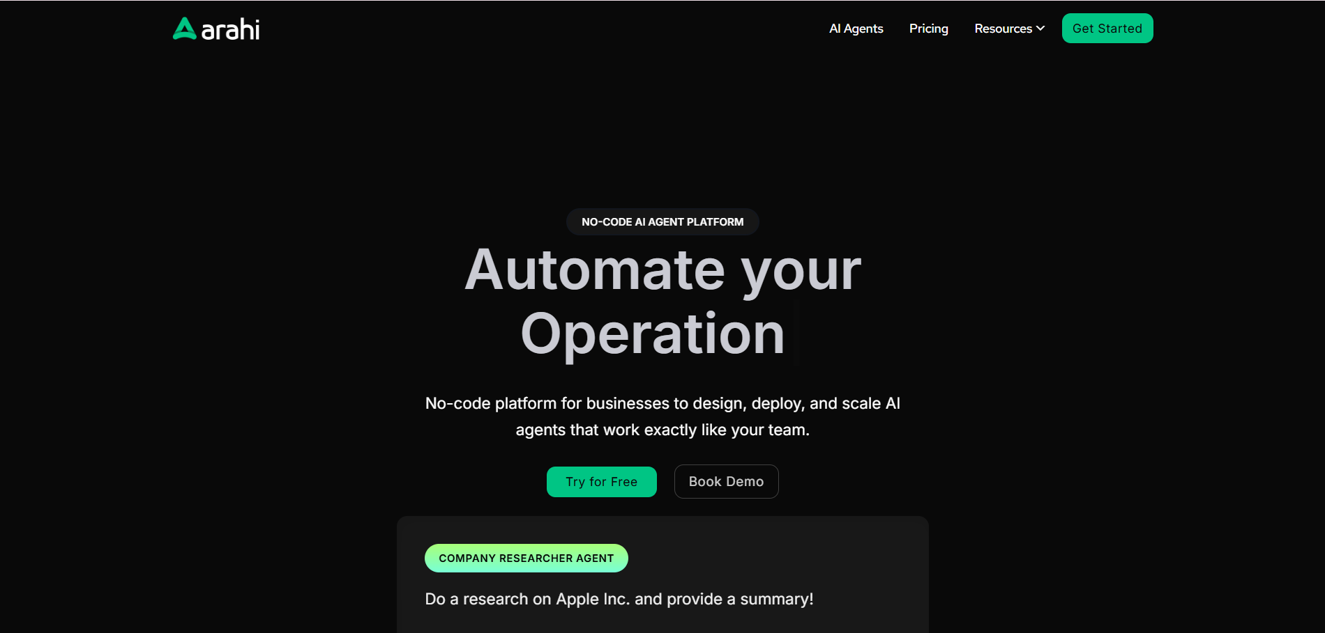 Arahi AI screenshot