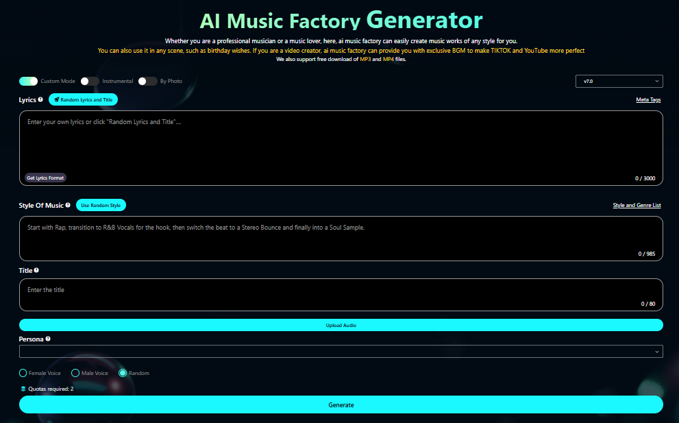 AI Music Factory