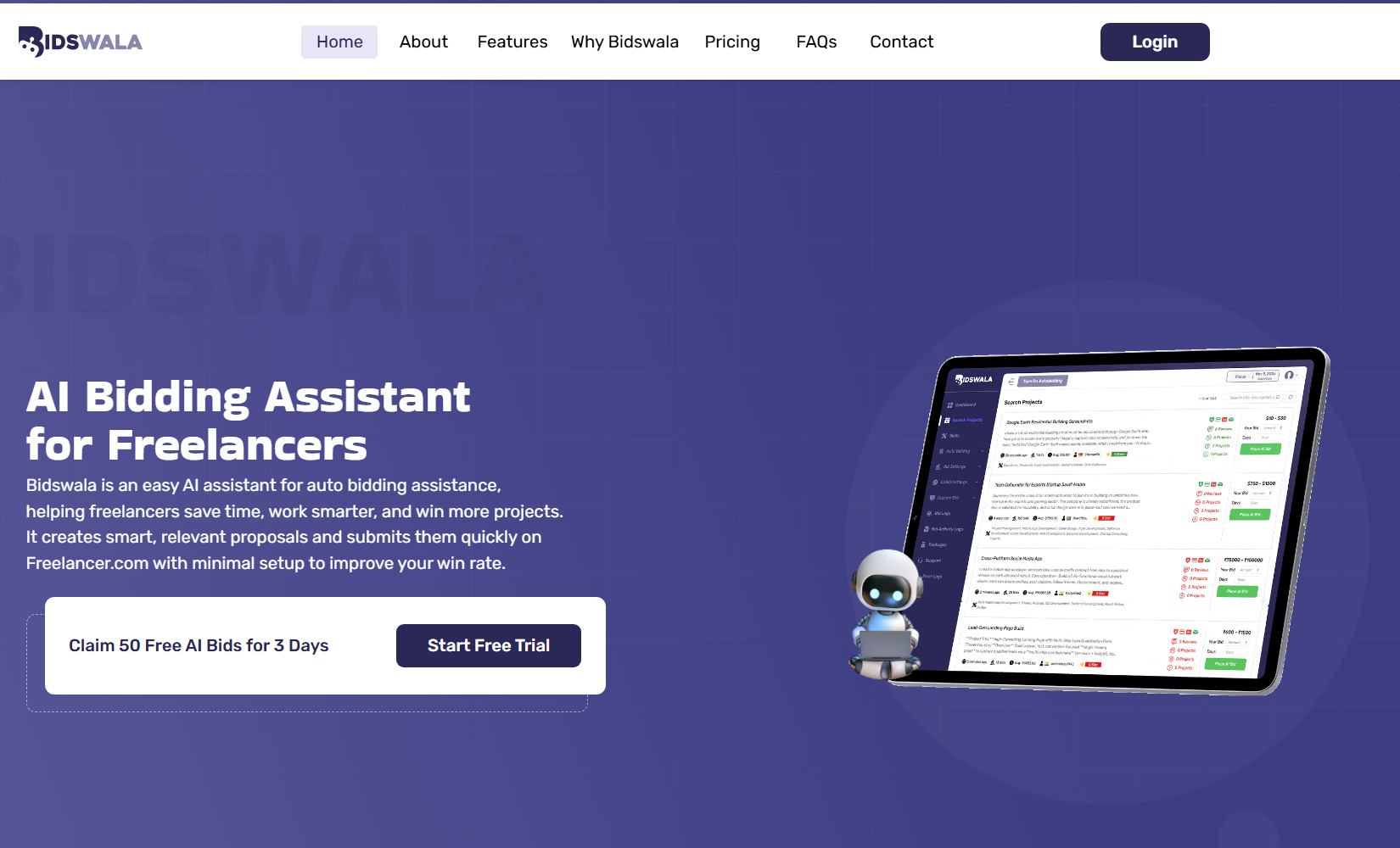 Homepage - Bidswala