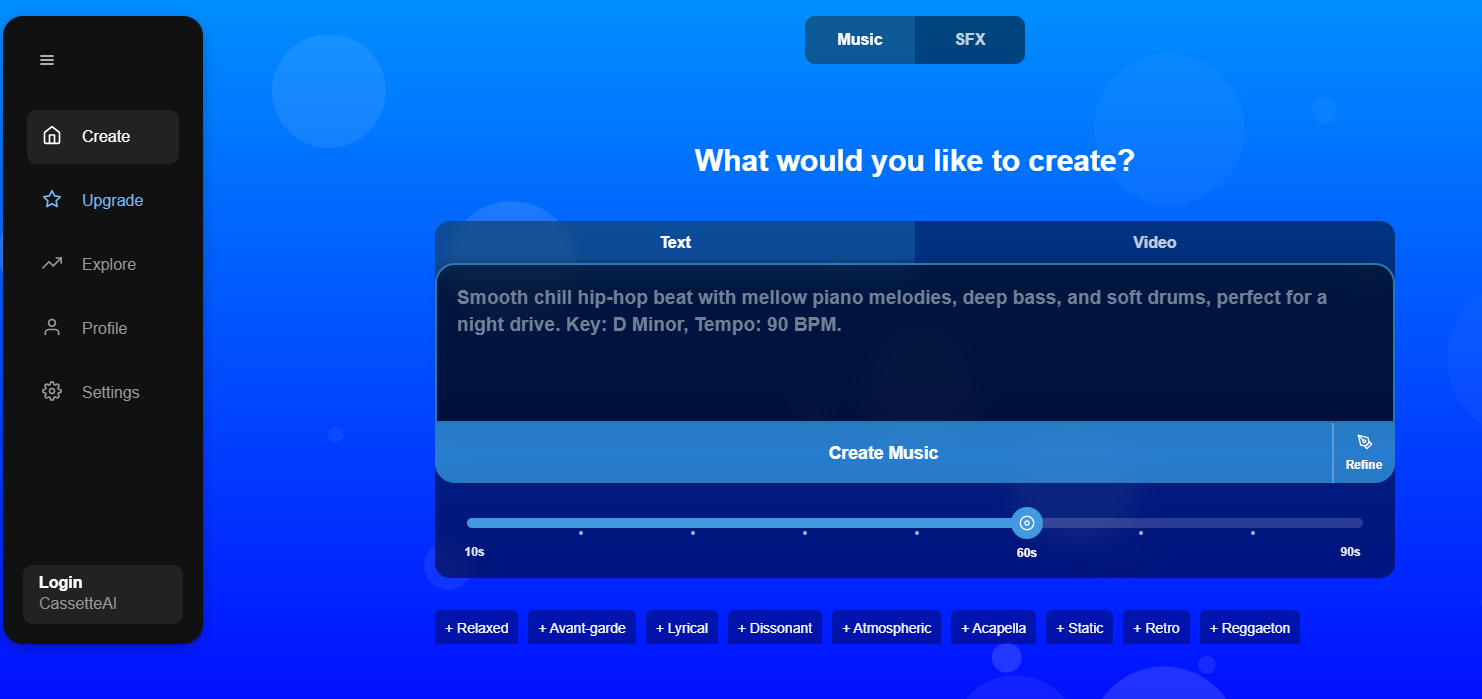 CassetteAI screenshot