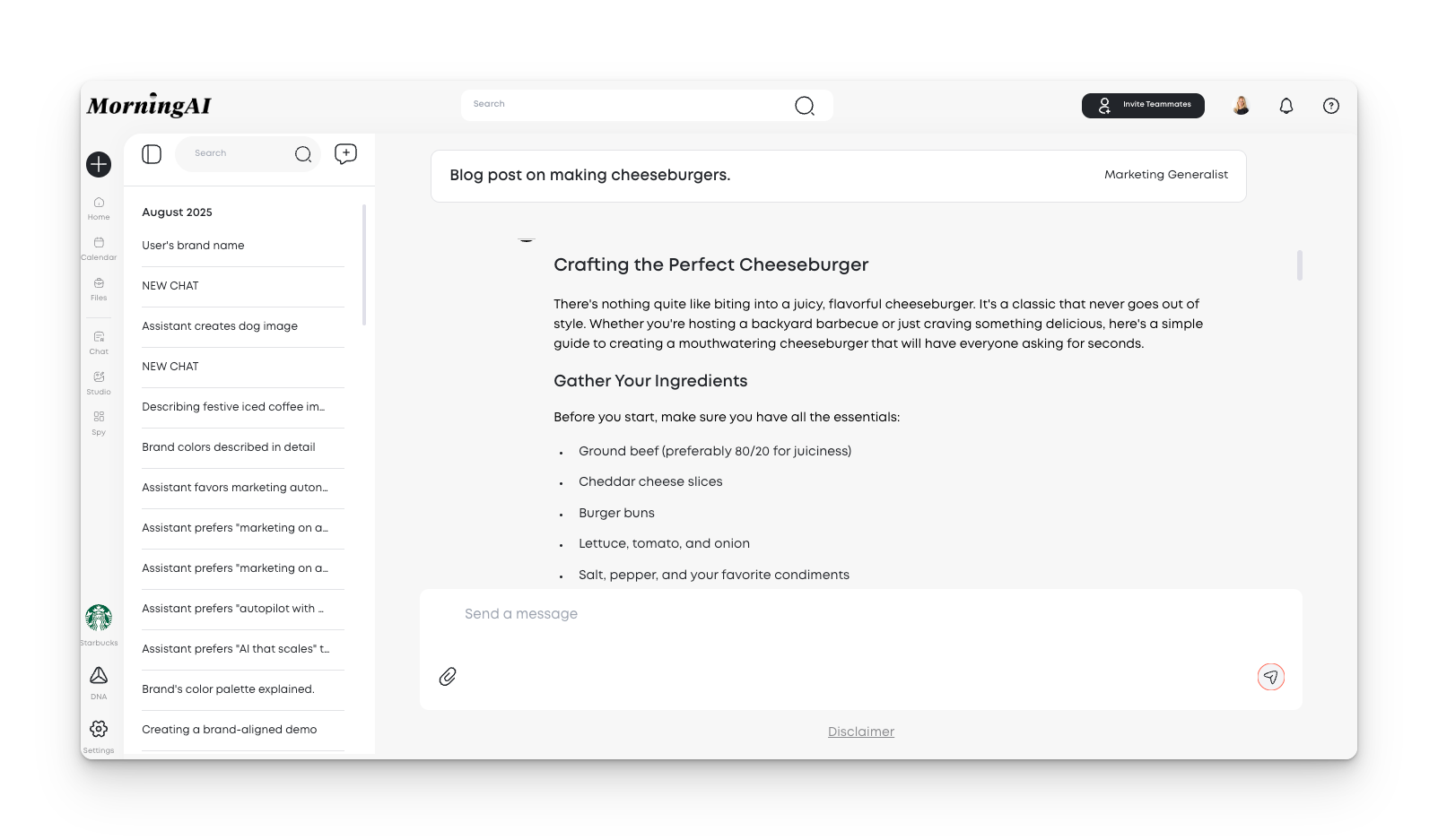 MorningAI screenshot
