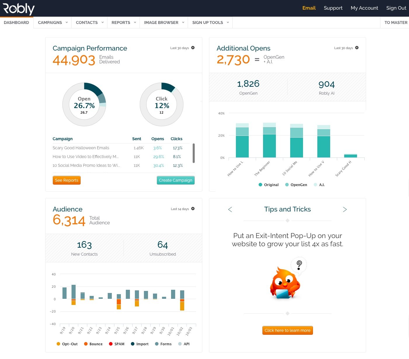 Robly Email Marketing