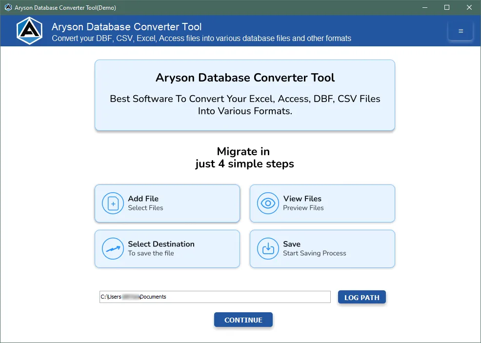 Aryson Database Converter Tool