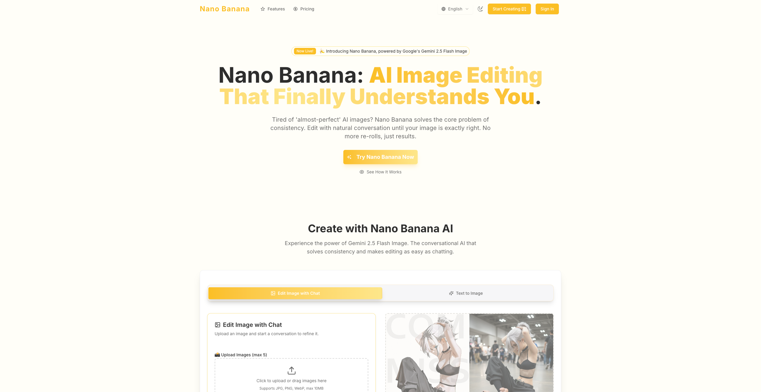 Flash Image Nano Banana screenshot