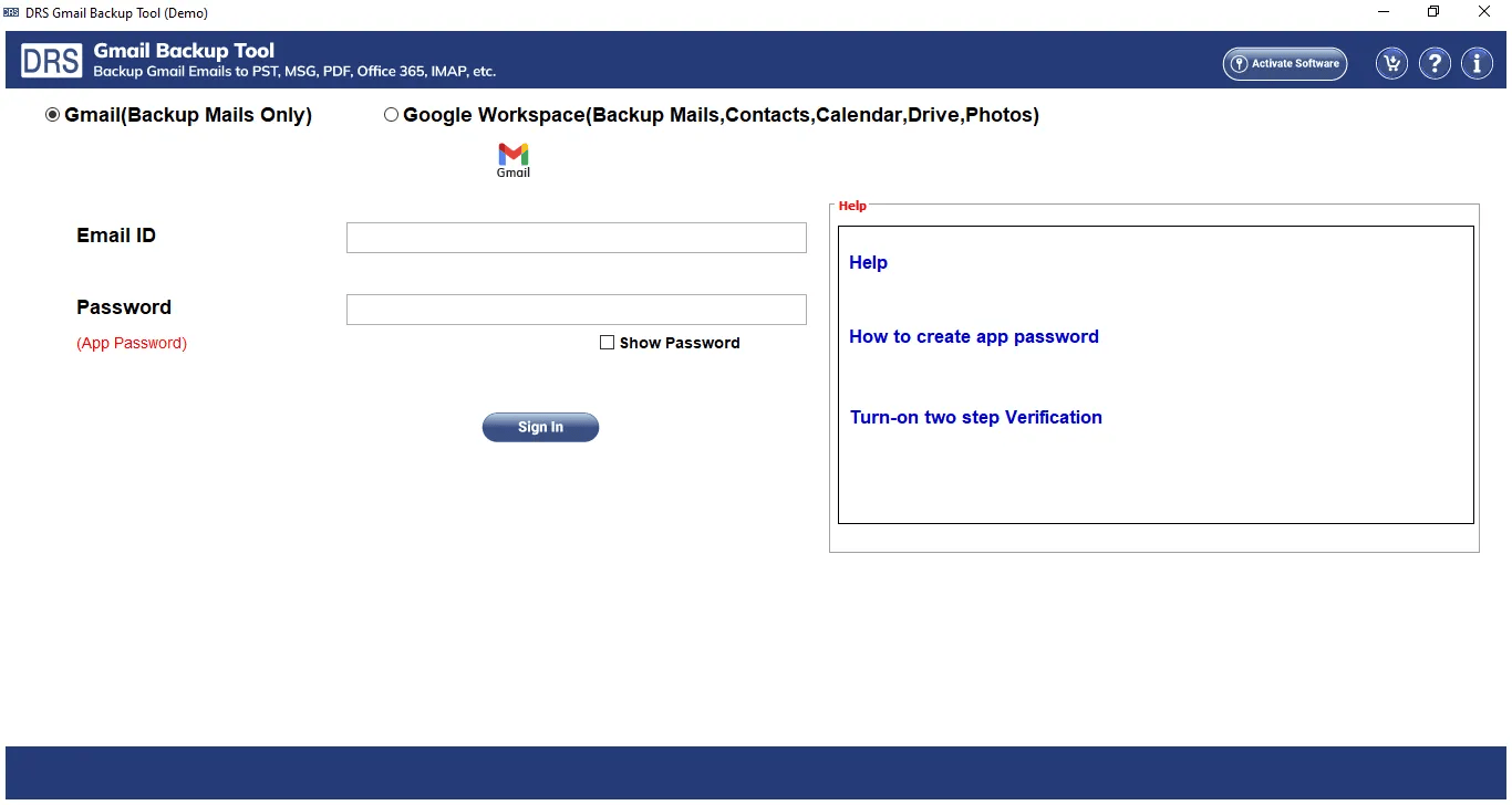 CloudMigration Gmail Backup Tool