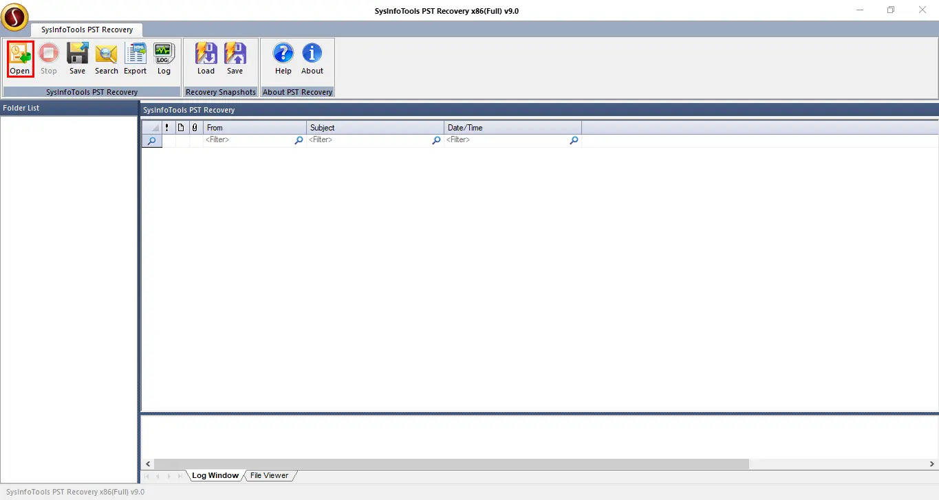 Sysinfo PST File Recovery screenshot