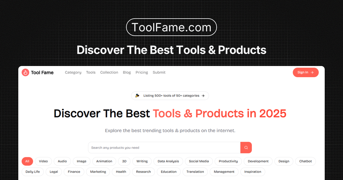 Tool Fame screenshot