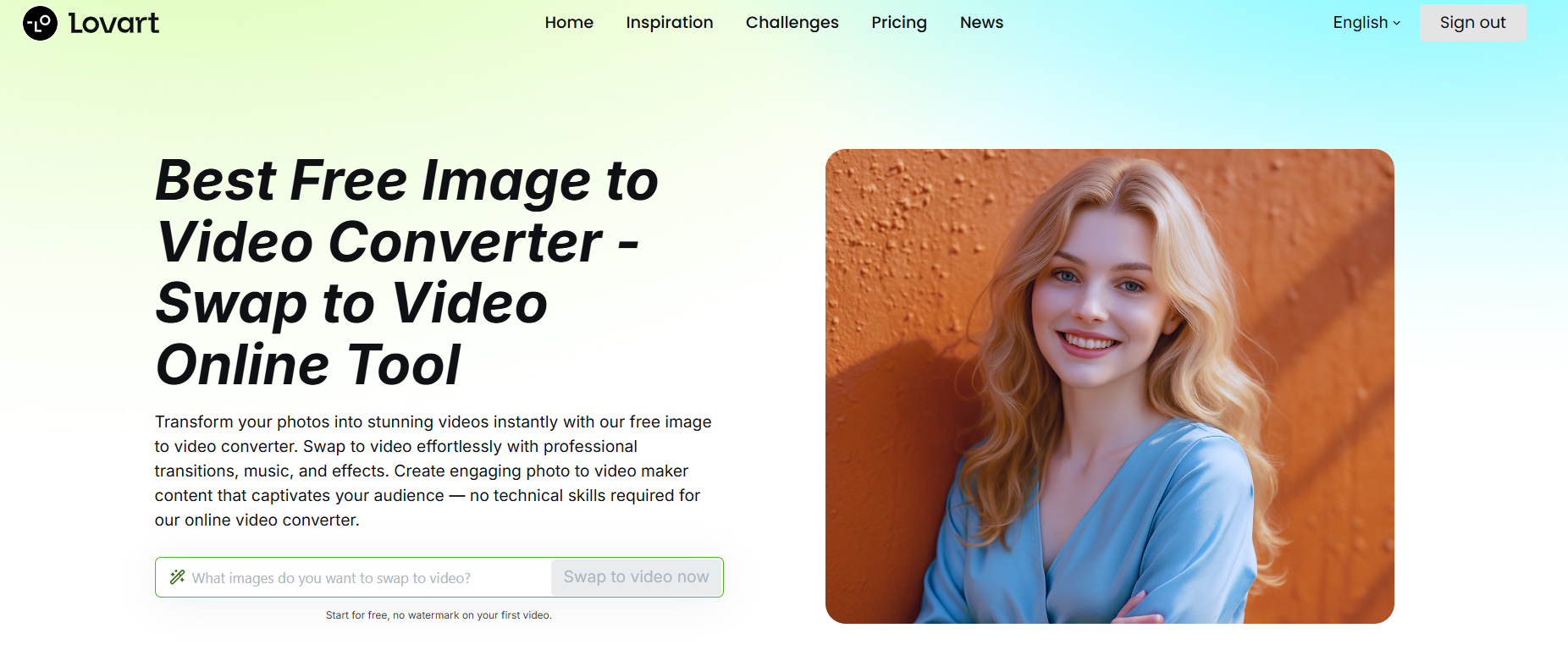 Lovart-Al Image To Video Converter screenshot