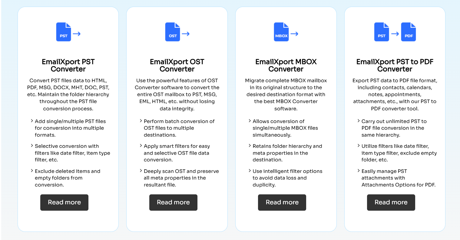 EmailXport screenshot