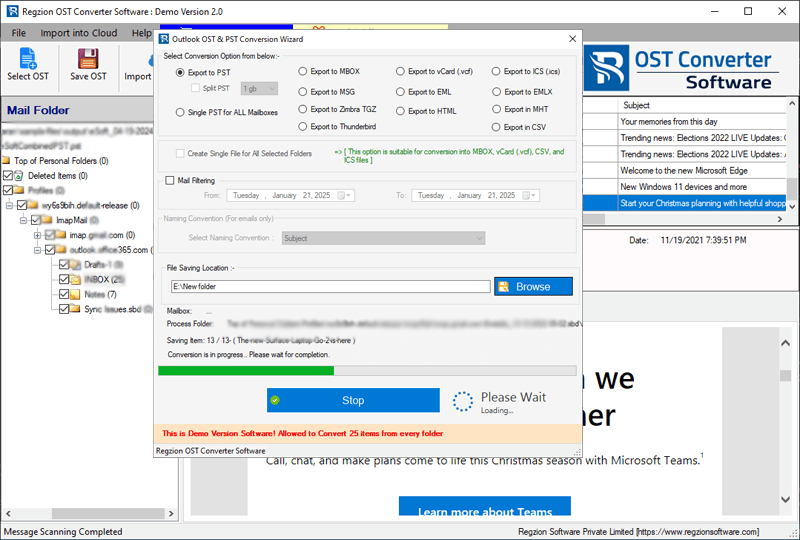 OST Converter to PST Tool