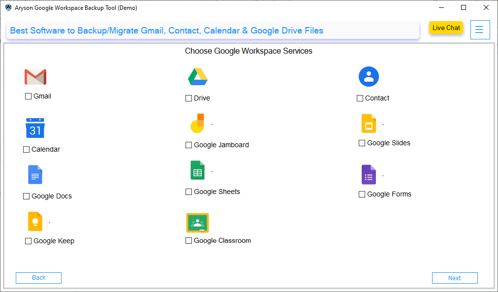 Aryson Google Workspace Migration Tool