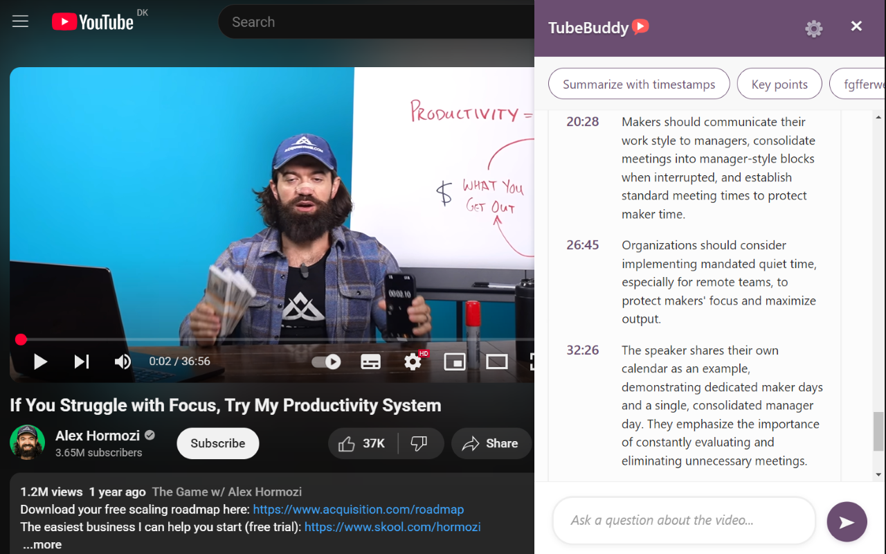 TubeBuddy screenshot