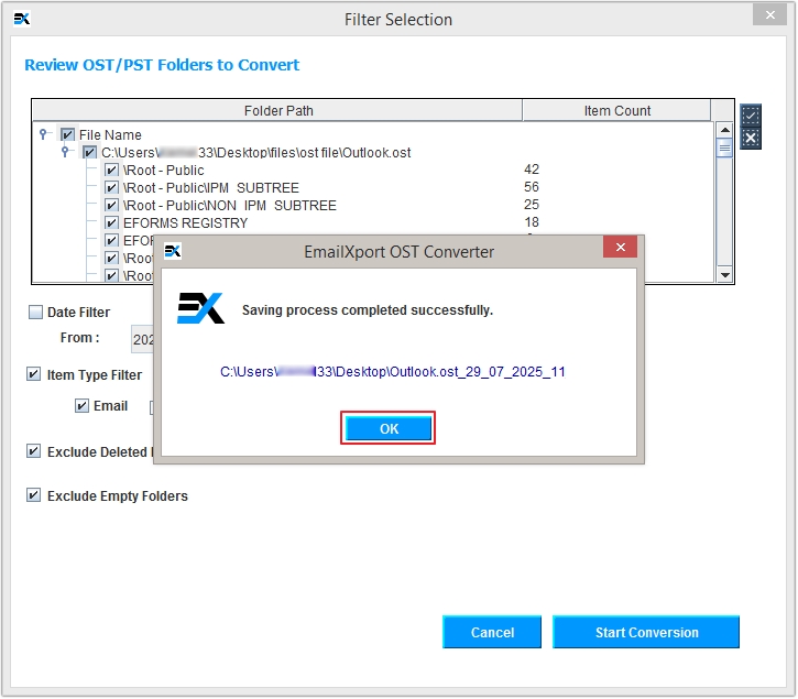 EmailXport OST Converter