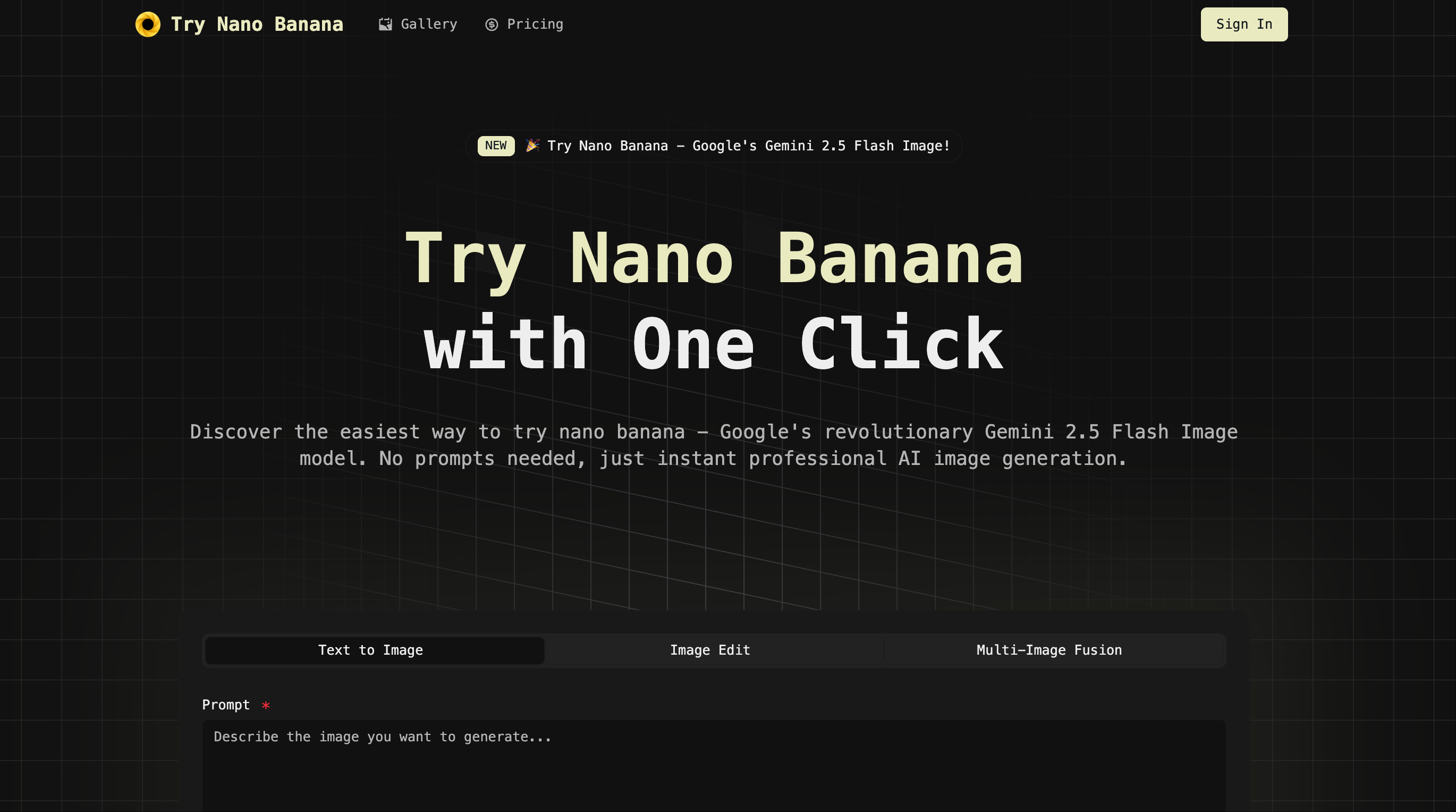 Single-screen AI image workflow