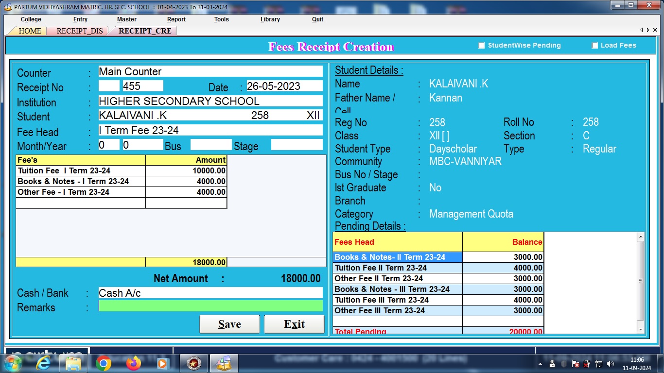 Partum Education Management Software