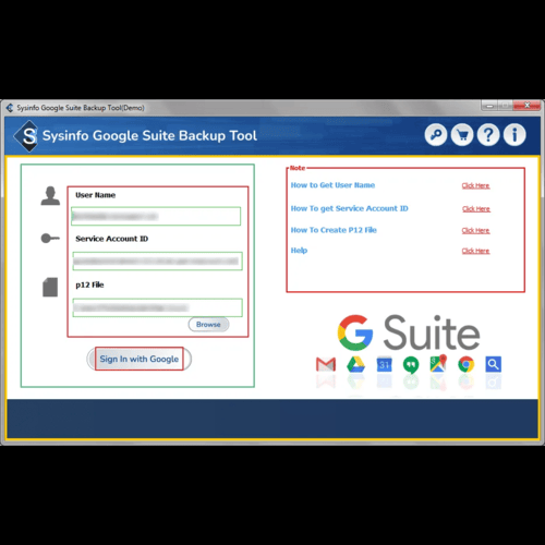 MailConverterTools Google Workspace Backup Tool screenshot