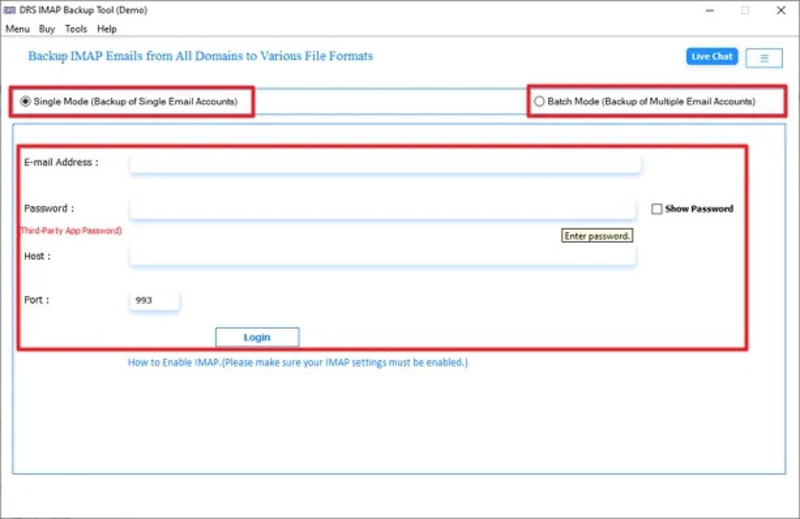 CloudMigration IMAP Backup Tool