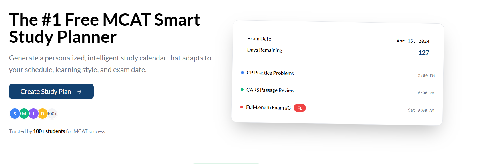 MCAT Study Planner