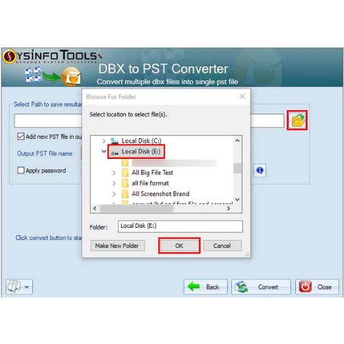 SysInfo DBX to PST Converter