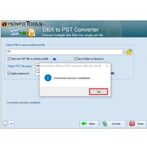 SysInfo DBX to PST Converter