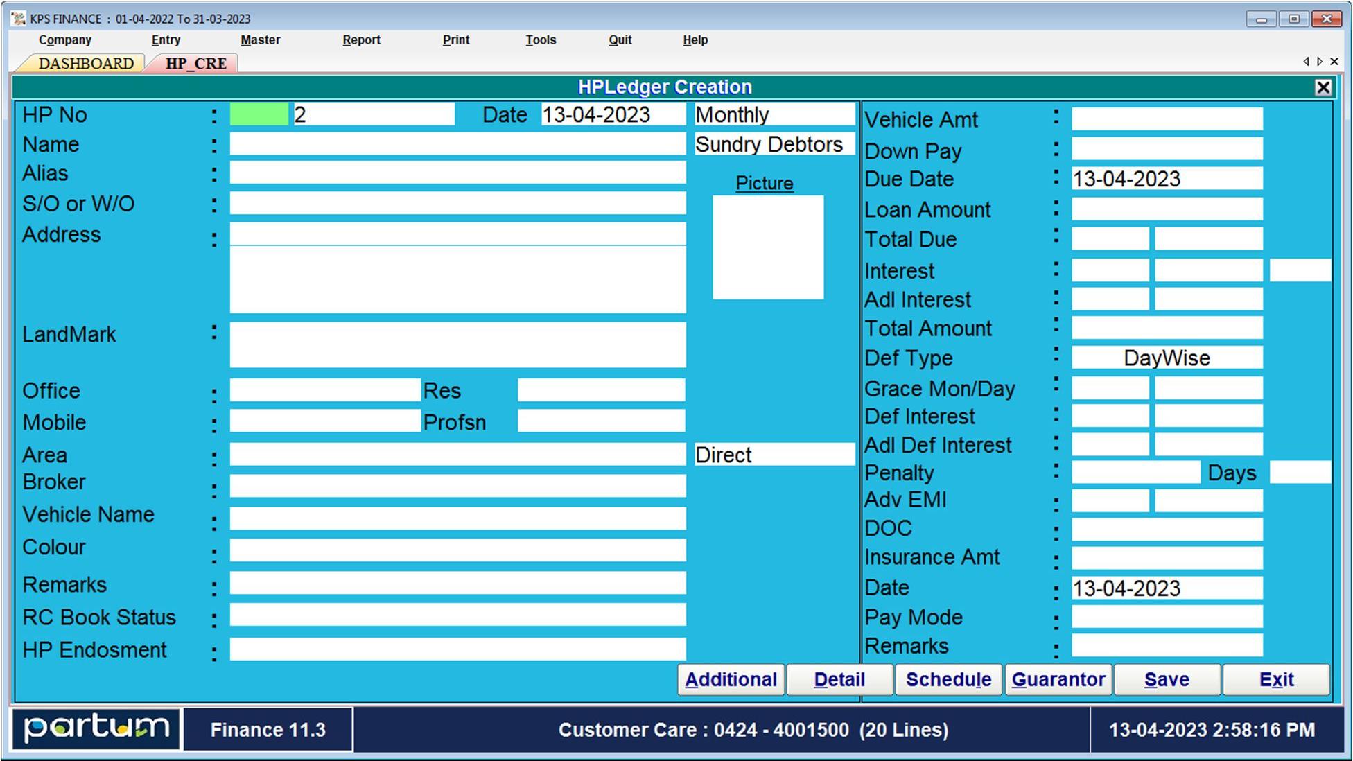 Partum Finance Management Software