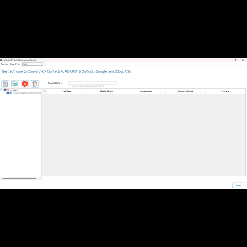MailConverterTools VCF to CSV Converter