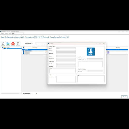 MailConverterTools VCF to CSV Converter