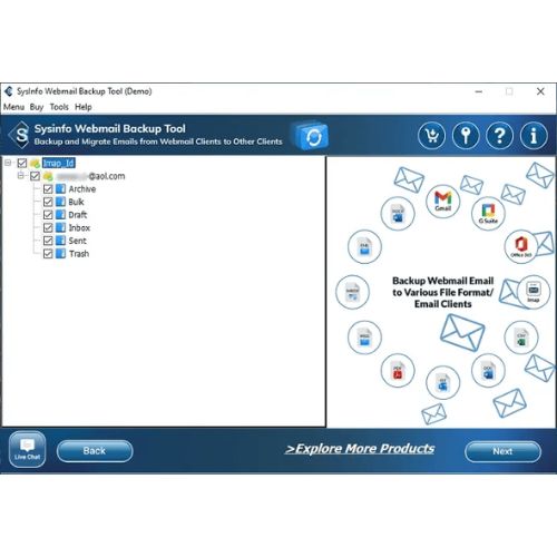 SysInfo Webmail Backup Tool