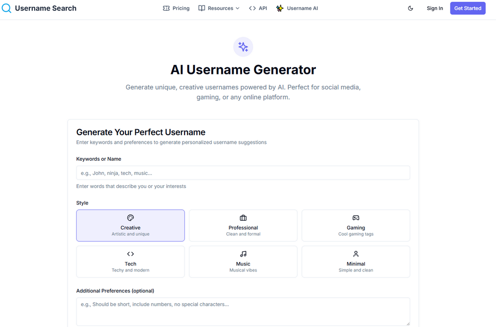 UsernameSearch.io