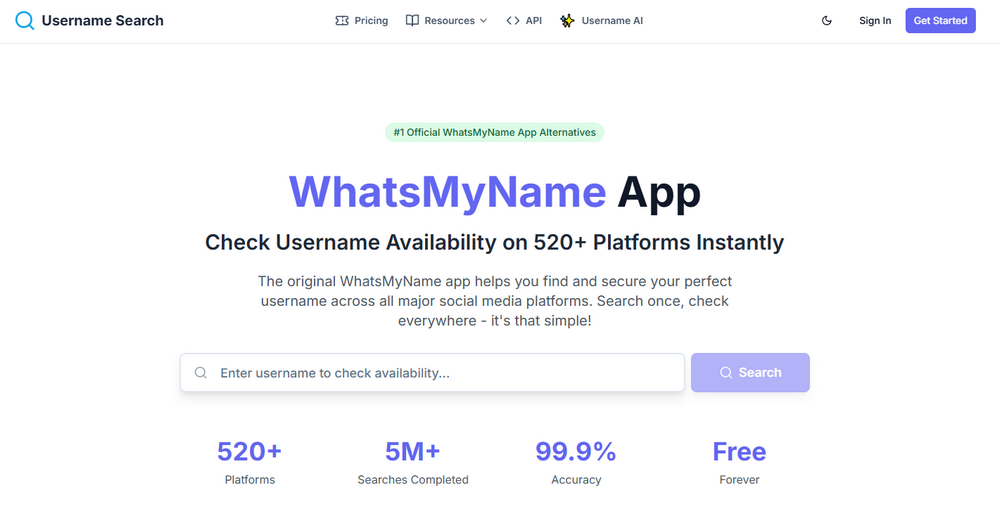 UsernameSearch.io