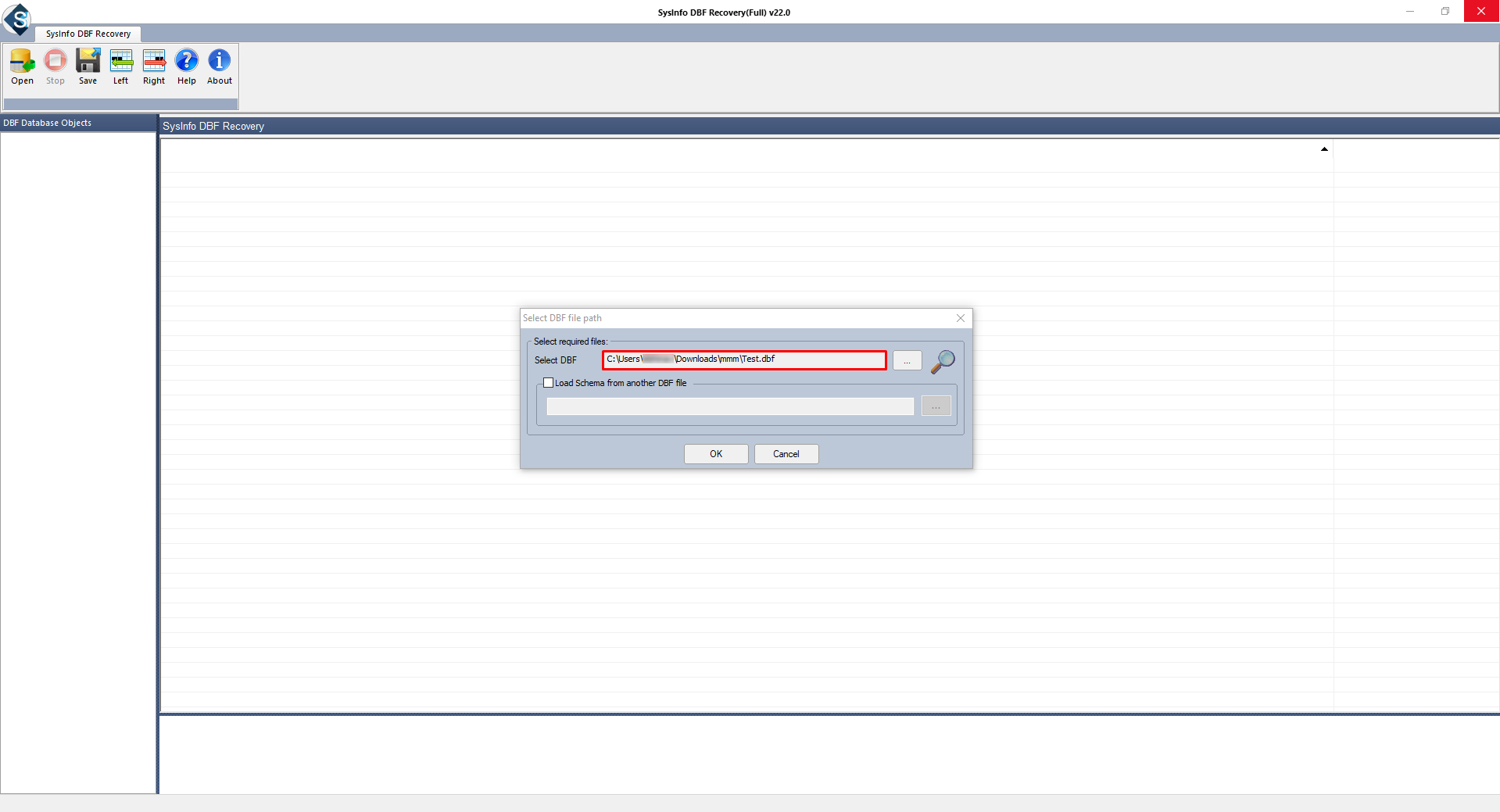 SysInfo DBF Repair Tool
