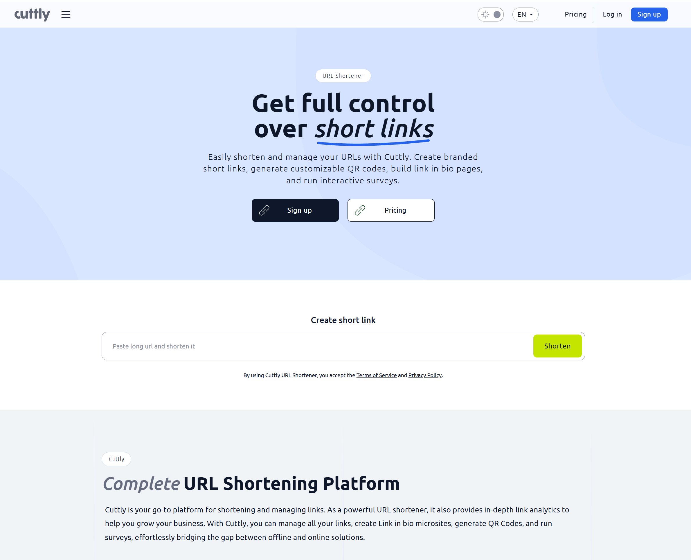 Cuttly - URL Shortener