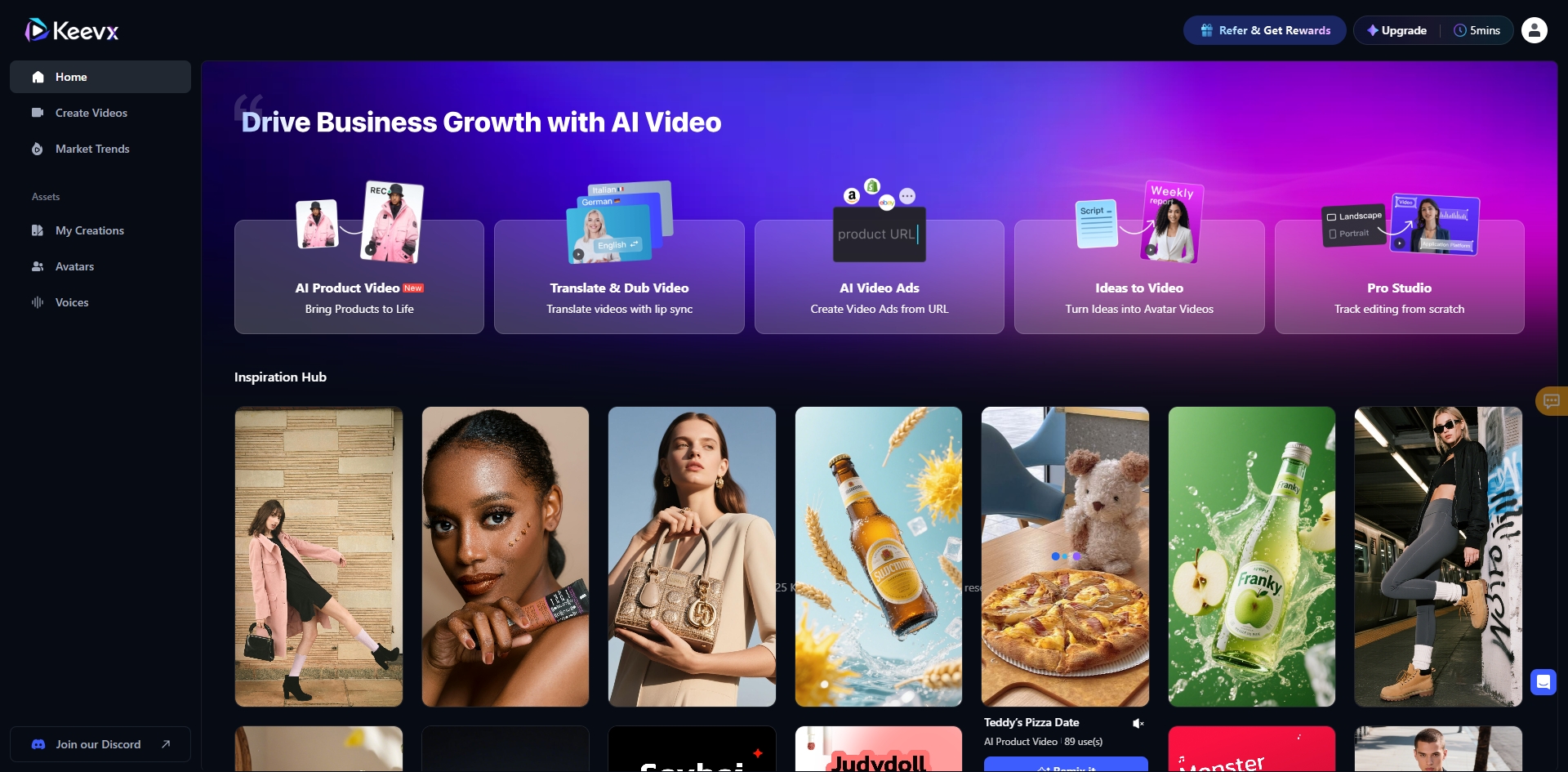 Keevx  AI Avatar Video Generator screenshot