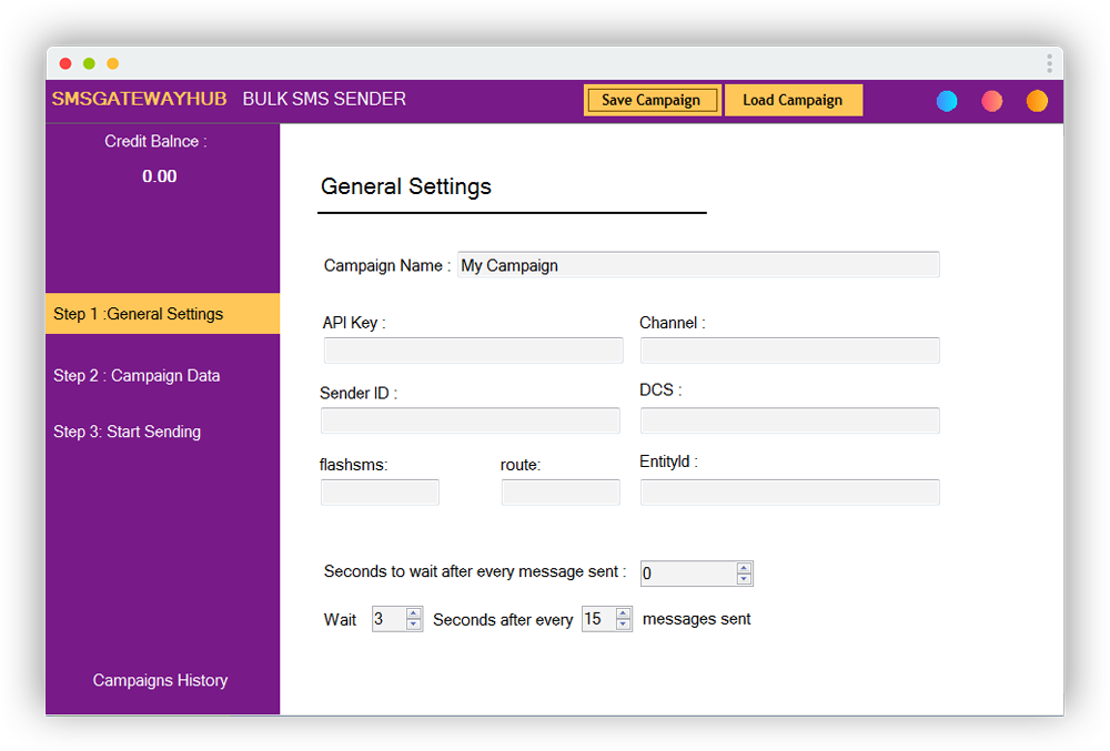 SMSGatewayHub screenshot