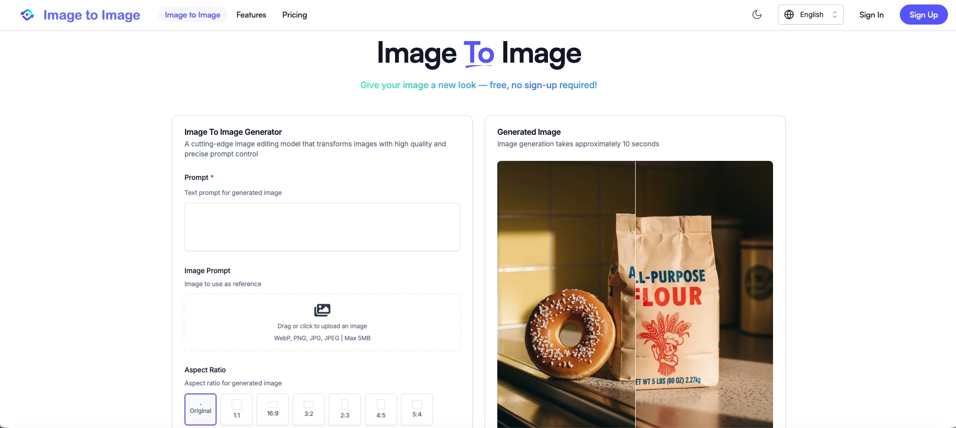 Image to Image screenshot