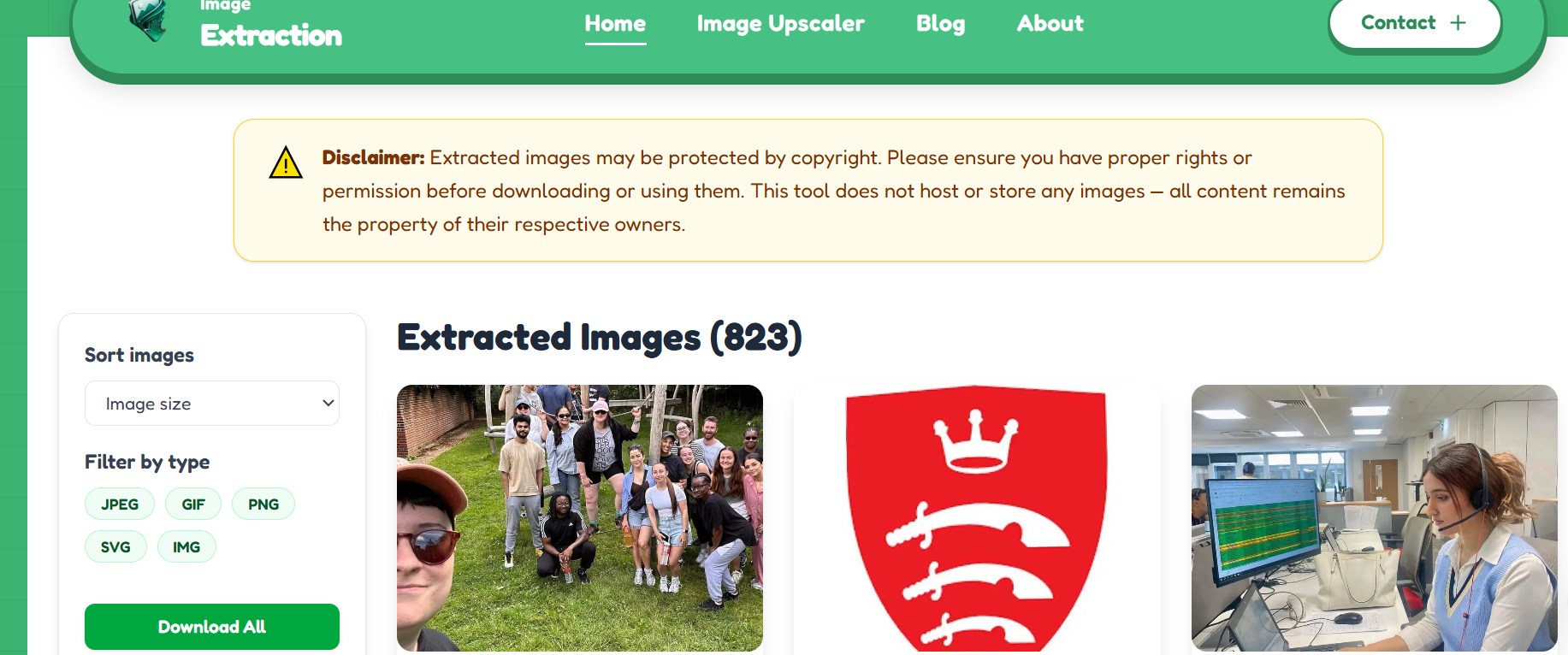 Image Extraction