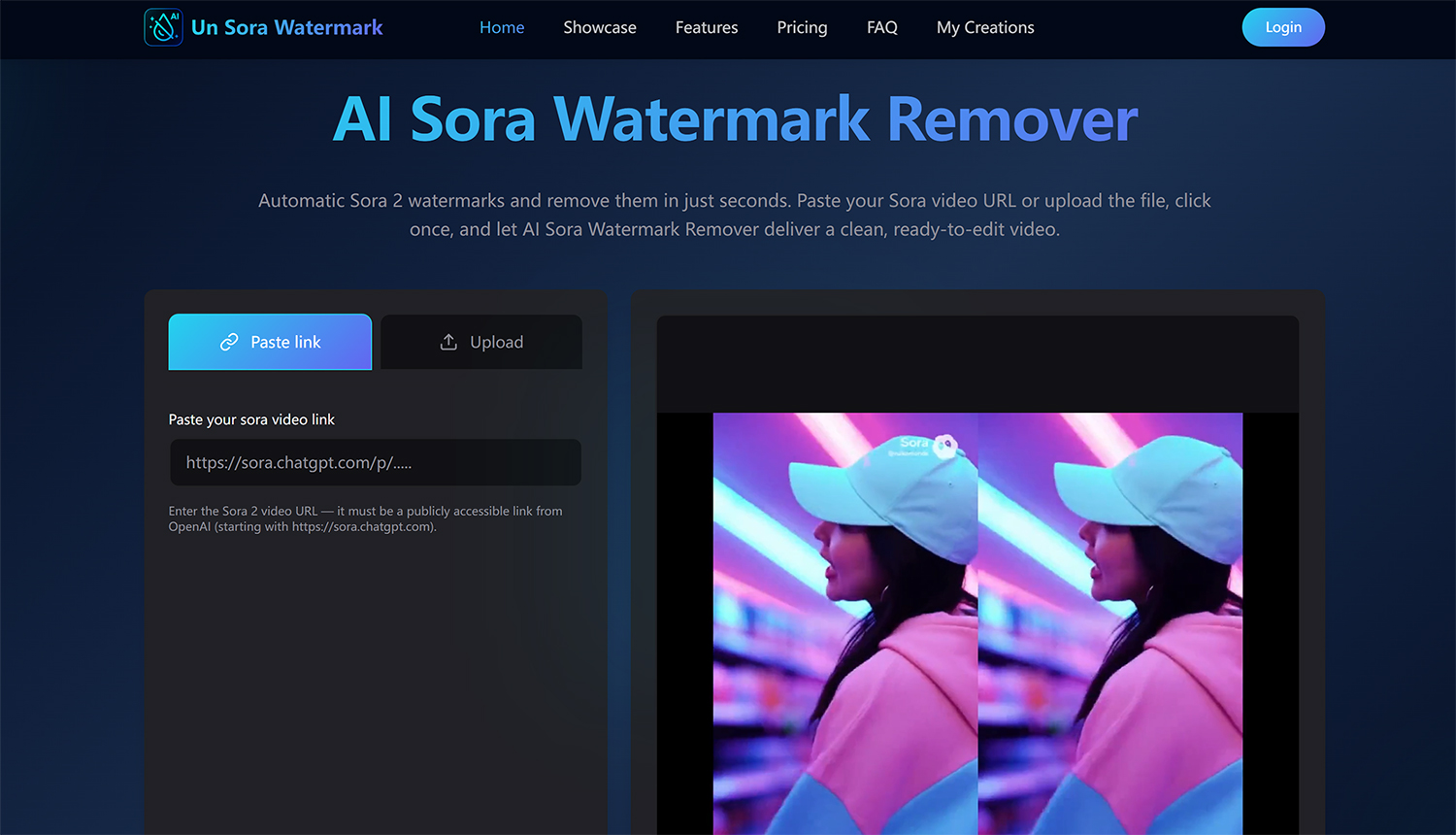 Un Sora Watermark screenshot