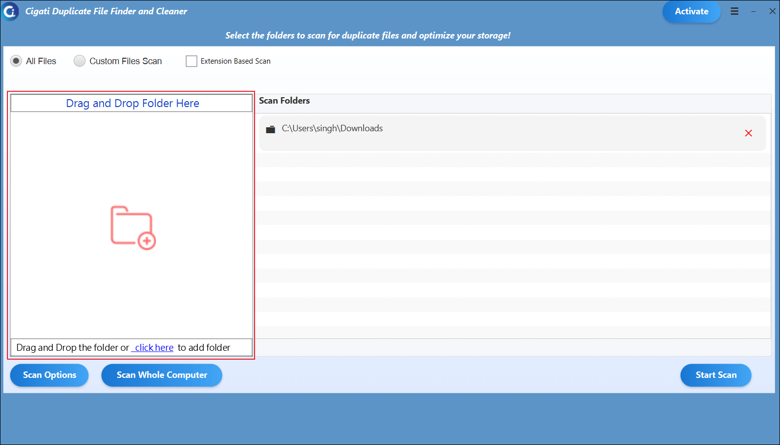 Cigati Duplicate File Finder & Cleaner