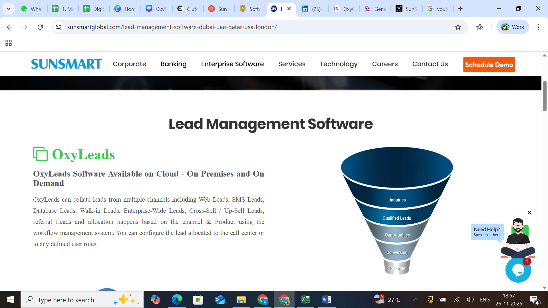 Here is the Lead management Screenshot. for get more details visit www.sunsmartglobal.com